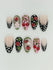 Handmade Red Ladybug Cherry 3D Garden Polka Dot Press on Nails X62