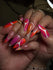 Handmade Sunset Aura Gradient Star Abstract Summer Press on Nails O50